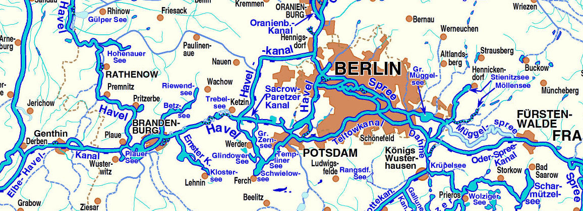 Floßtour, Hausboote mieten in Brandenburg, Potsdam und Berlin